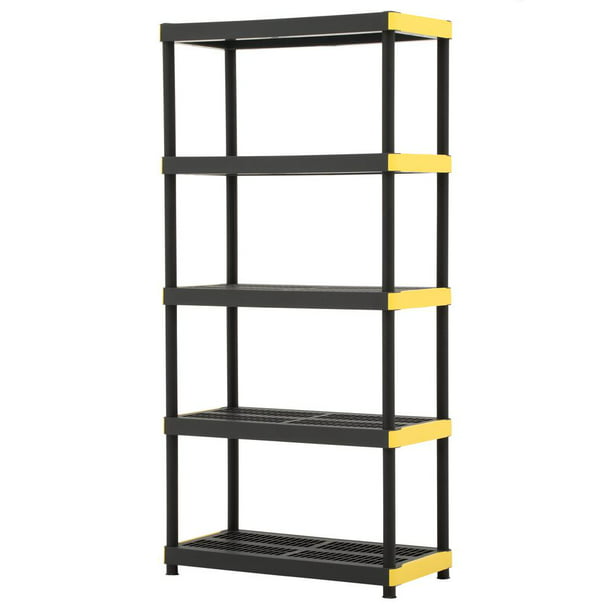 Pack of 4 Shelf Rest for Folding Tower Units in Black 